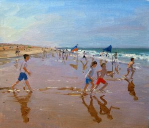 Flags and Reflections, Montalivet by Andrew Macara